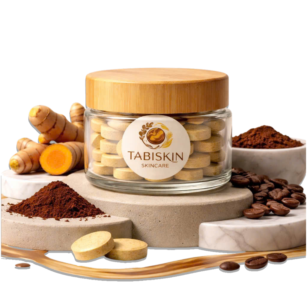 a box of exfoliating tablets TabiSkin